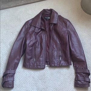 Faux leather jacket
